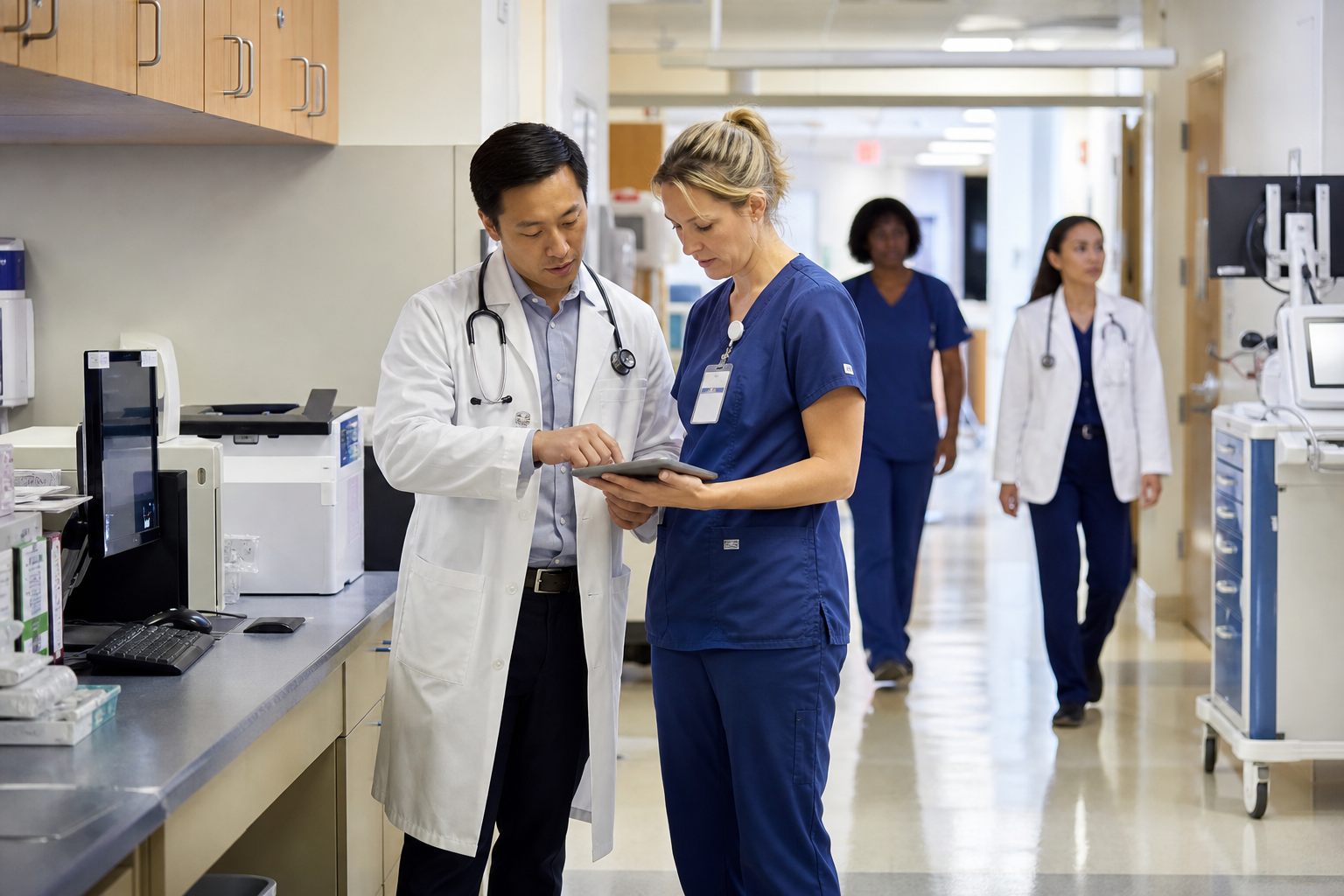Hospital Information System — clinical and admin workflows.